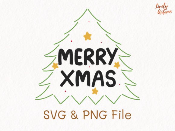 Merry Xmas Lettering SVG, PNG: A Designer's Review