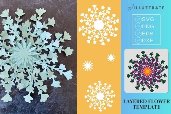 Review: Paper Cutting Flower Template Floral for Embroidery