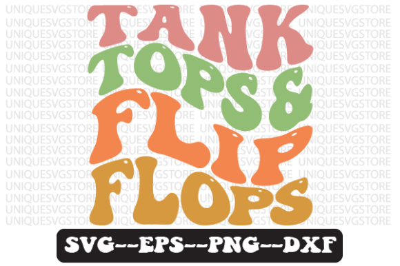 Review: Tank Tops and Flip Flops Retro Svg for Embroidery