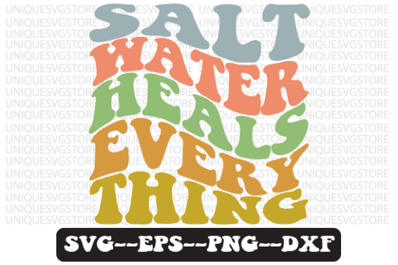 Reviewing Salt Water Heals Everything Retro Svg for Embroidery