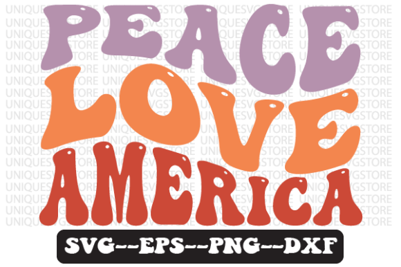 Reviewing the Peace Love America Quote Retro Svg for Stitchers