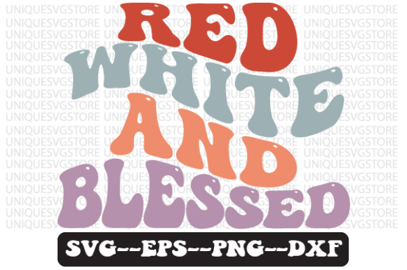 Reviewing the Red White and Blessed Retro SVG Design